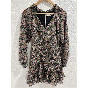 ASTR The Label‎ Tiered Floral Mini Dress Size XS Fairy Cottagecore